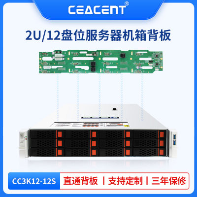 CEACENT12个SAS/SATA服务器机箱