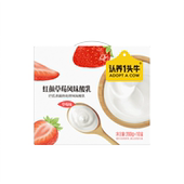 认养一头牛草莓风味酸奶200g 10盒早餐酸奶整箱丹东草莓