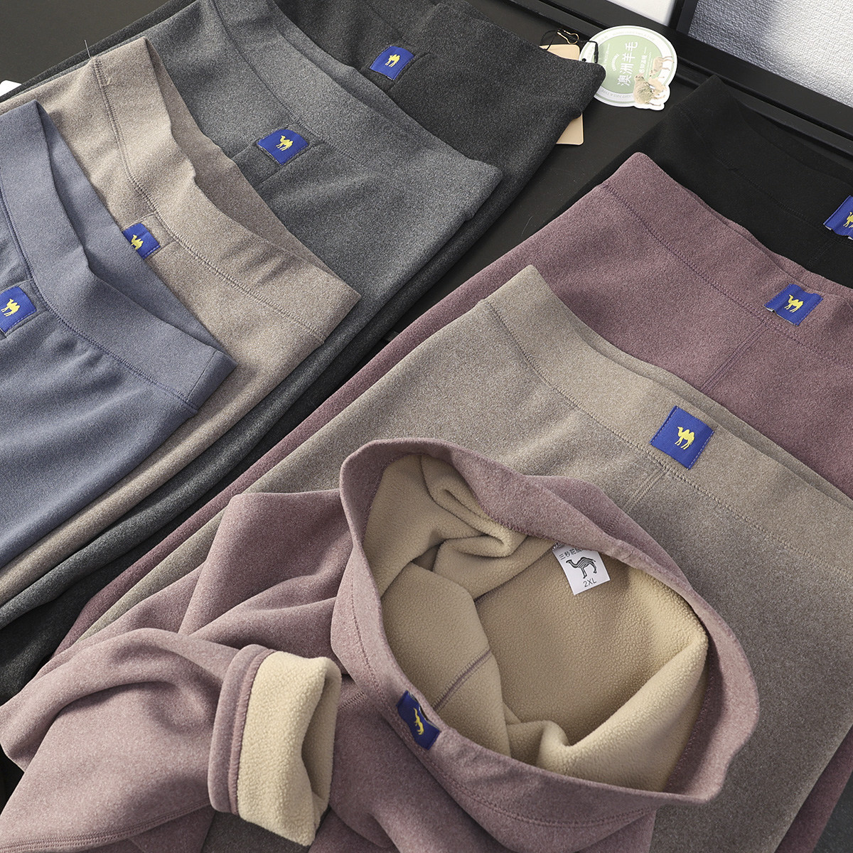 华子家 男女情侣款三秒速热驼绒高弹加绒加厚保暖打底裤秋裤44570,女士内衣/男士内衣/家居服,保暖裤,淘宝优惠券,粉丝福利购,淘宝优惠卷