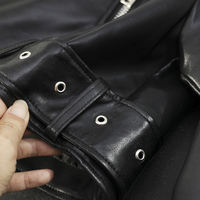 Huazi Family's stylish bike-style slanted zipper leather jacket for women's 2025 autumn/winter new fashion short jacket coat 45614 thumbnail 4