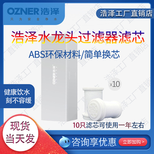浩泽净水水探头滤芯家用厨房非直饮水龙头净水器PP棉前置净化水芯