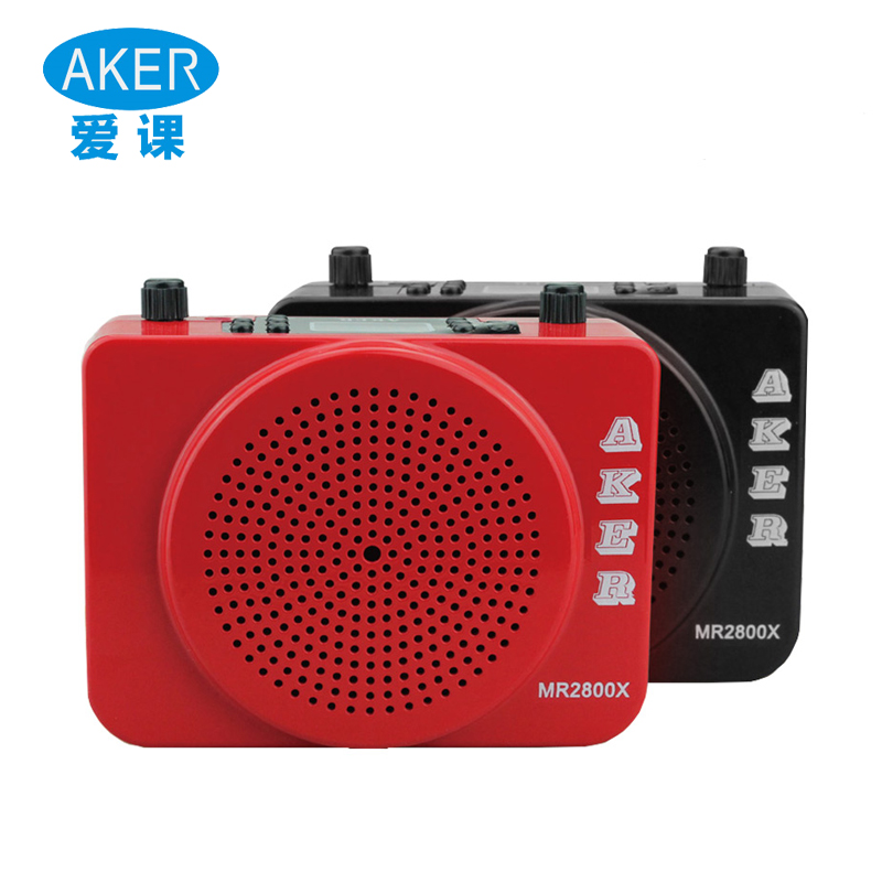 AKER/爱课 MR2800X扩音机唱戏晨练广场舞无线教学蓝牙导游喊话器