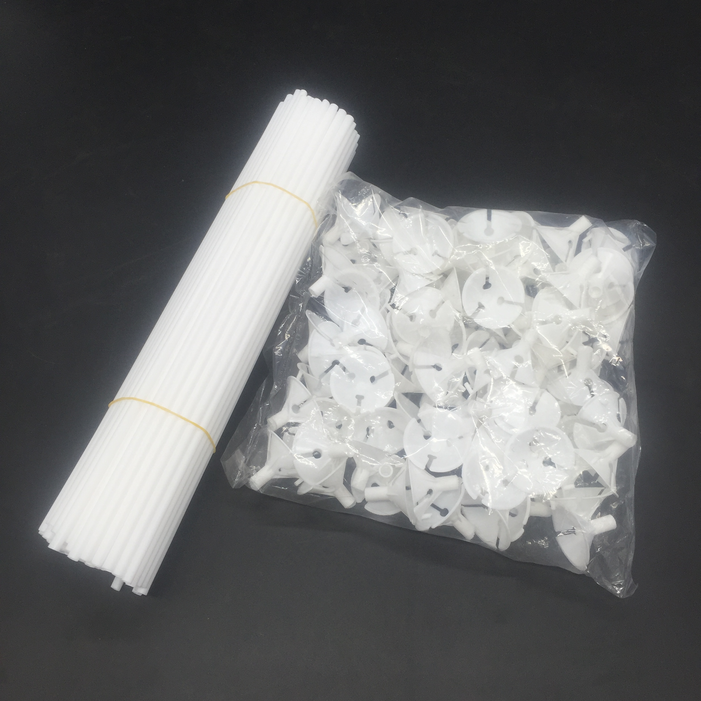 气球杆拖托杆支架花篮花艺透明白