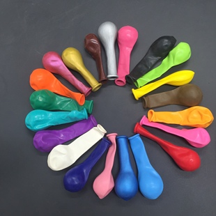 外贸加厚5寸圆球100个装 饰气球小5号气球生日标准色圆 婚庆活动装