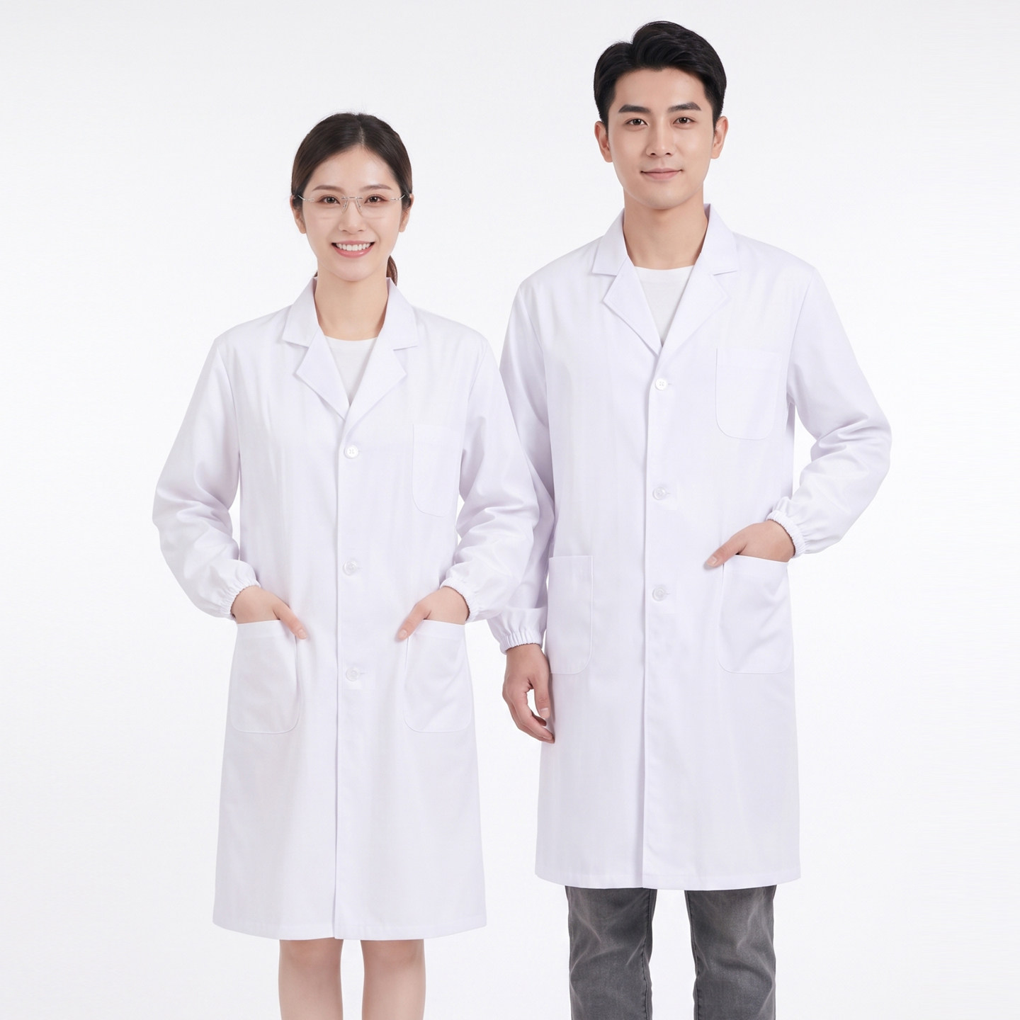 薄款透气夏季实验服白大褂工作服图片