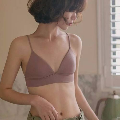 少女超薄法式三角杯无痕内衣女
