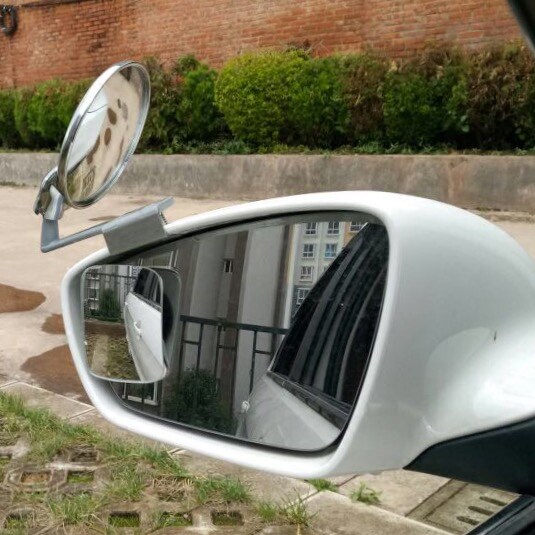 前轮盲区镜 汽车前轮镜小圆镜车头镜盲点镜上镜教练镜盲区辅助镜