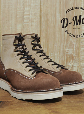 Wesco boots Jobmaster 白底翻毛拼色 工装靴/鞋型 ◆D-Man◆