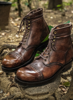 Clinch Boots 手擦棕色伞兵款 工装靴WESCO White's Viberg