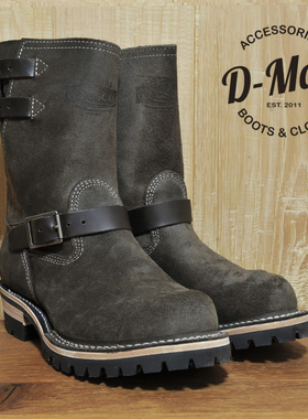 Wesco boots Boss 木碳灰色翻毛皮工程师 工装靴/鞋型 ◆D-Man◆