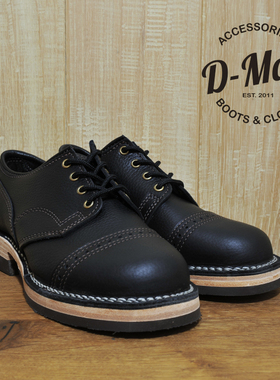 Wesco boots JH Classics 黑色压花皮低帮 工装靴/鞋型 ◆D-Man◆