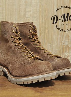 Wesco boots Jobmaster 英国tan翻毛色短脸工装靴/鞋型 ◆D-Man◆