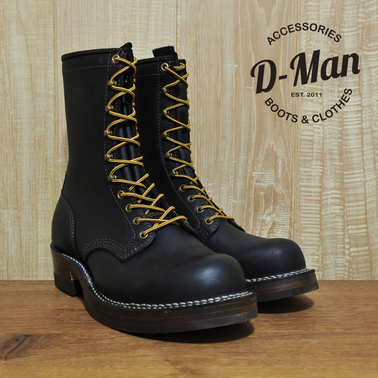 黑色工装靴WESCO机车风