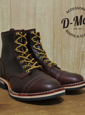 Wesco boots Hendrik 酒红domian雕花1339楦 工装靴/鞋型 ◆D-Man