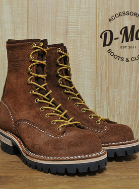 Wesco boots Jobmaster 棕色翻毛皮短脸 工装靴/鞋型 ◆D-Man◆