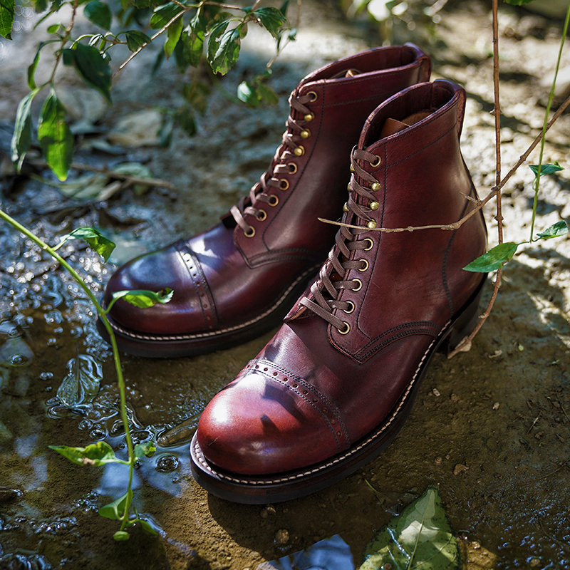 Clinch Boots 手擦酒红色伞兵 工装靴WESCO White's Viberg