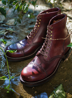 Clinch Boots 手擦酒红色伞兵 工装靴WESCO White's Viberg