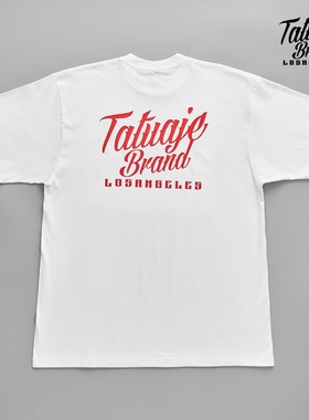 西海岸Tatuaje匪帮街舞小领口圆领T恤Chicano短袖POPPING SWAG