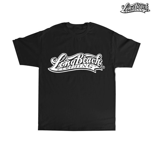 西海岸t潮牌longbeach领口短袖