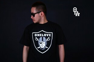 HIPHOP 西海岸ONELOVEAPPAREL潮牌T恤恶搞奥克兰突袭者RAIDERS短袖