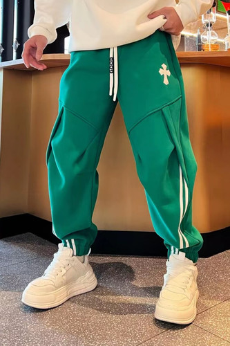 25年冬季新品男女同款多巴胺色百搭时尚潮流加绒加厚休闲缩脚裤