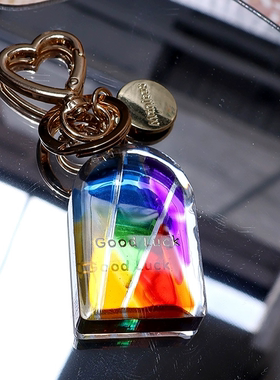 Manitas原创手工制作幸运彩虹窗户汽车钥匙扣包包挂件