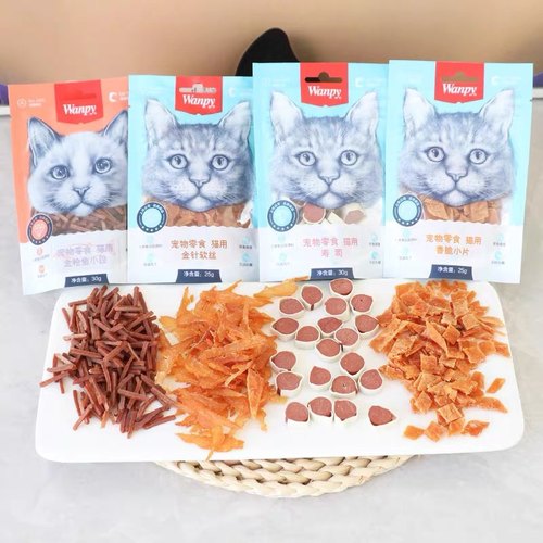 顽皮金针软丝香脆小片寿司猫零食