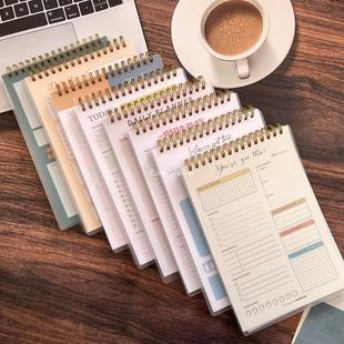 Daily plan 英文日程本线圈本日计划本A5简约记事本规划本外贸本