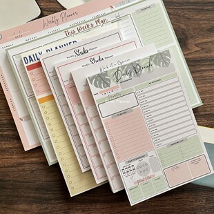 planner拍纸本计划本便签本日程本外贸本日计划便签纸学习 Daily