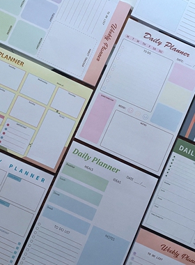 Daily planner weekly planner日计划本周计划本磁吸本便签本日程