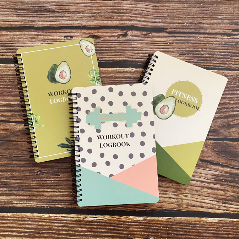 fitnessA5英文健身打卡记录本