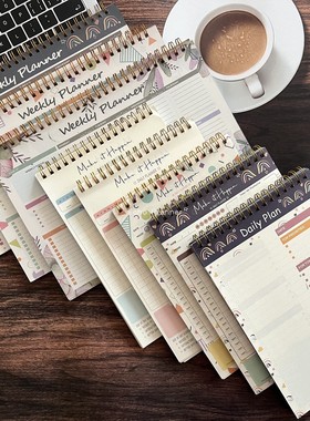 Daily plan 英文便签本线圈本日计划本A5简约日程本规划本外贸本