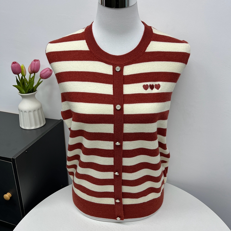 妈妈装春秋新款圆领套头上衣中年妇女秋装针织衫条纹薄款毛衣女装