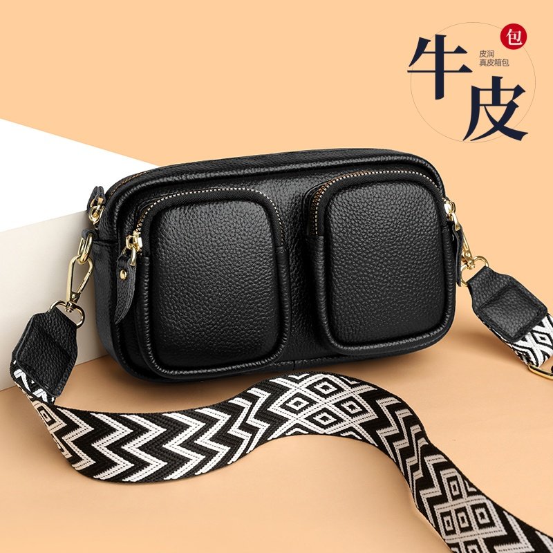 2025新款潮时尚真皮女包单肩斜挎包高级感头层牛皮小包包女相机包
