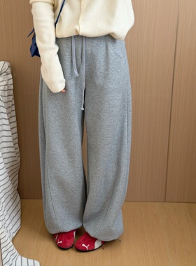 此外 松紧腰多色卫裤女2026春季新款束脚显瘦运动裤宽松阔腿裤潮