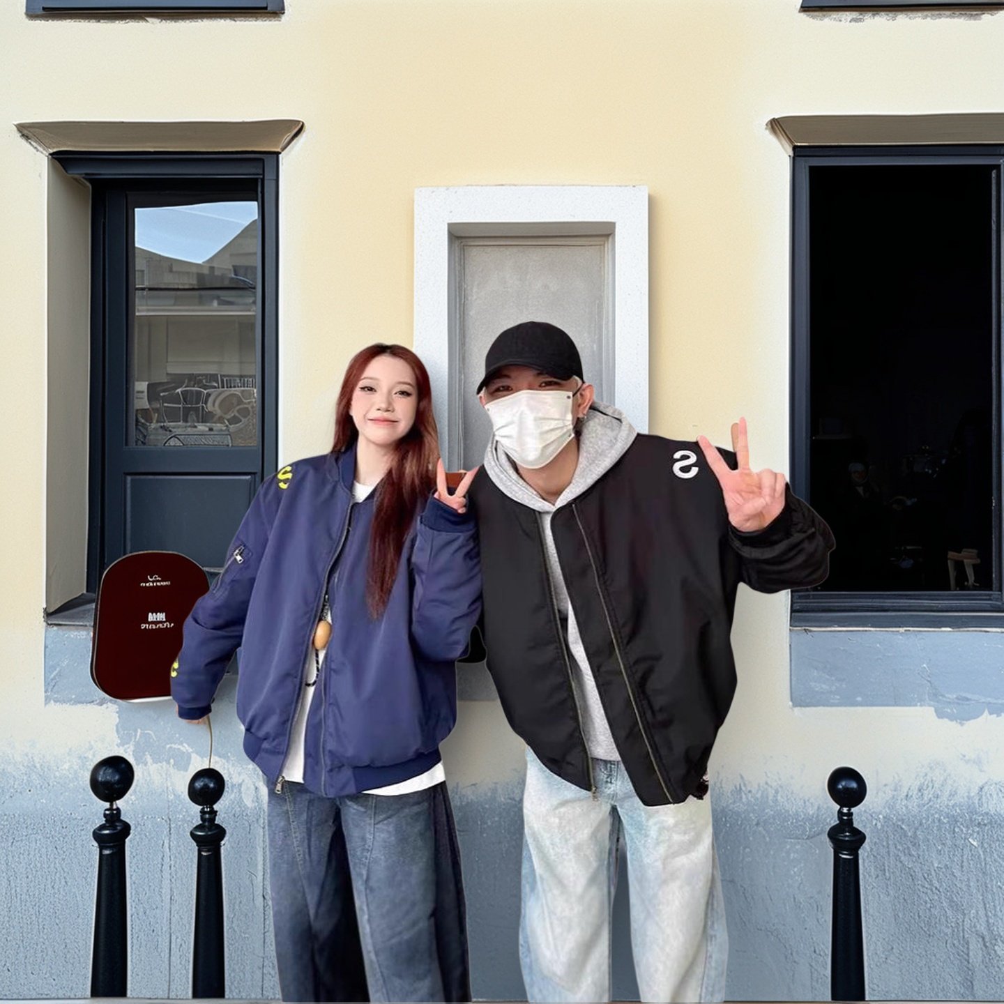 2026春秋美式街头刺绣字母立领飞行夹克男女小众设计百搭廓形外套