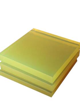 定制黄色聚氨酯板 耐磨模具减震板牛筋板PU垫片40/50/60/70/80/10