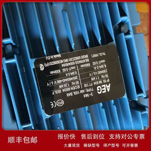 EG电机AEG电动机\\AM100L BA8\\1.1kW\\380V\\4.0A\\690r/min议价