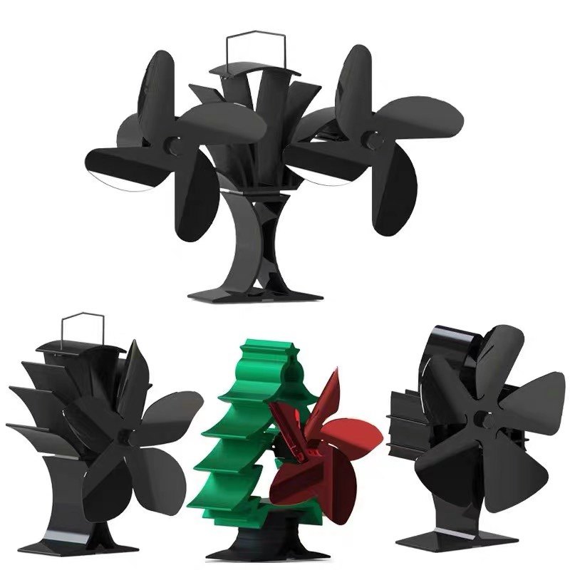 丰臣热能风扇圣诞树暖炉风扇导热扇千石取暖炉热力壁炉圣诞树风扇