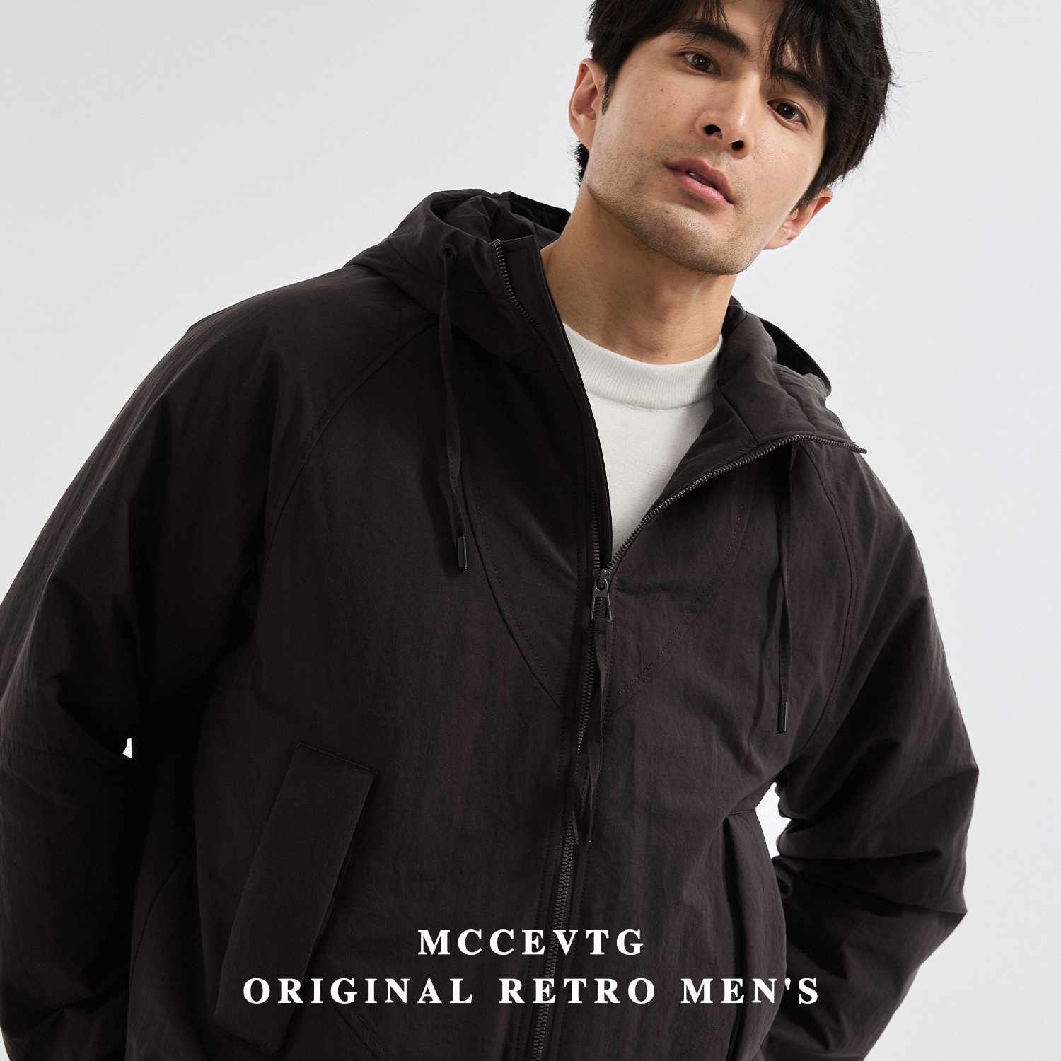 MCCEVTG美式加厚连帽棉服男款