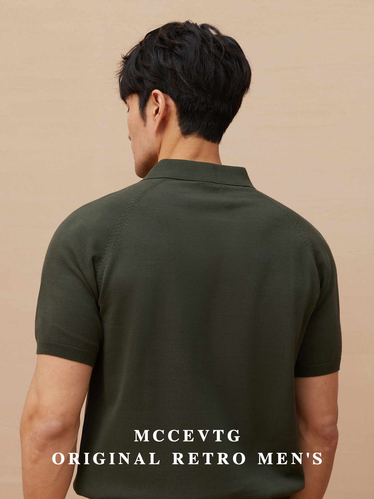 MCCEVTG ITALIAN POLO POLO SHIRT MENS KNITTED T-SHIRT ARAMCO KA AMERICAN RETRO LAPEL SHORT SLEEVE SUMMER