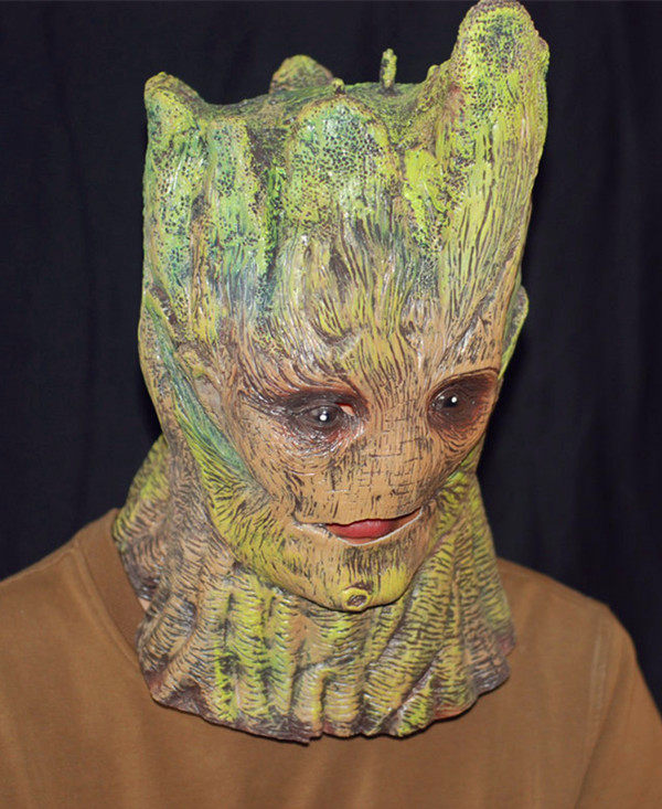 万圣节恐怖鬼面具 cosplay树精 银河护卫队格鲁特面具 酒吧派对男