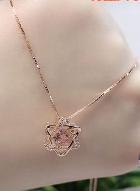 钛钢项链2020鼠年招财饰品新品本命年时尚锁骨链男女同款创意颈链