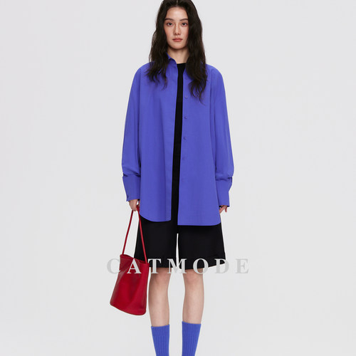 灯笼袖极简衬衫女新款百搭