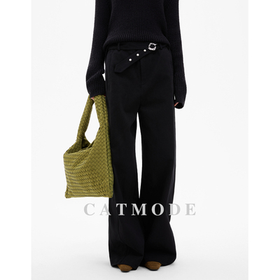 RJ/高级设计感休闲裤阔腿裤