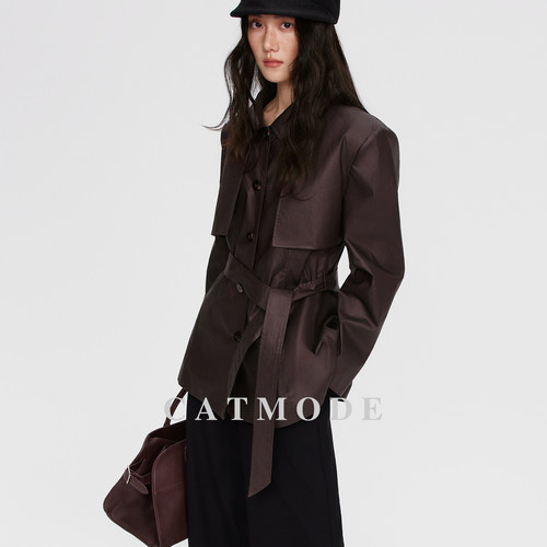 LION&CAT小众收腰通勤风衣