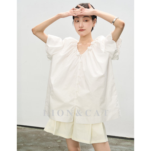 RJ/2025新款时尚休闲小众衬衫