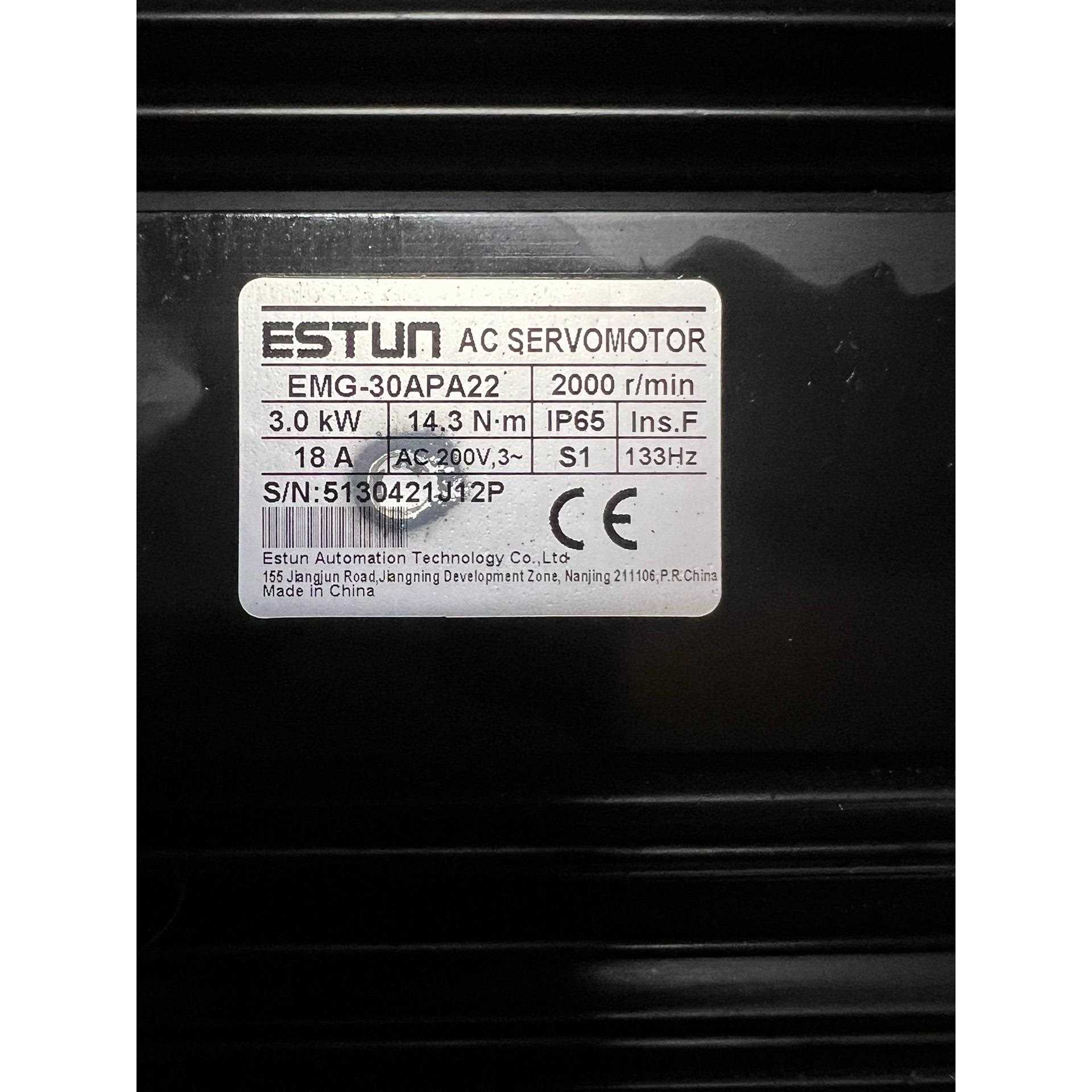 标价是空箱-EMG-30APA22 拆机埃斯顿伺服电机，实图，要的私聊议