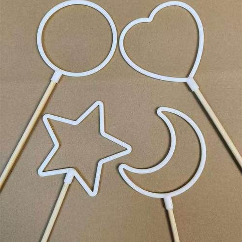 手工DIY爱心圈塑料圆圈挂件