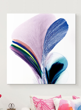 现代简约抽象羽毛装饰画客厅艺术挂画卧室壁画床头无框画餐厅油画